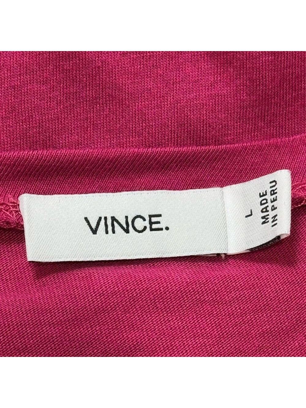 VINCE LONG SLEEVE T-SHIRT FUSCHIA. - Picture 5 of 7